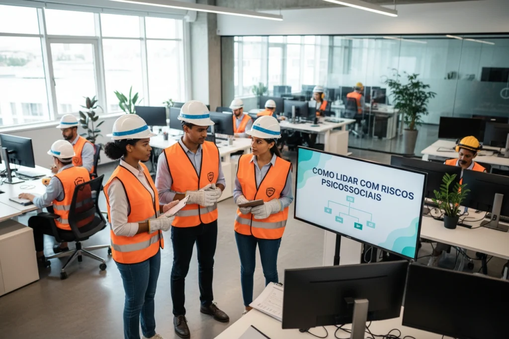 Quais ações devo tomar quando identificado riscos psicossociais? (explorar produtos da ABC)